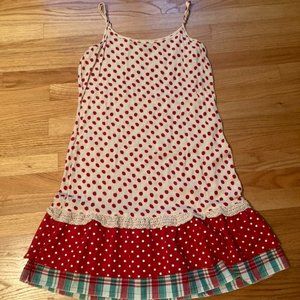 April Cornell polka dot sleeveless dress, size small